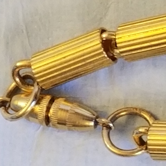 Vintage Circa 1983 Gold Plated Necklace 36" - Picture 8 of 8